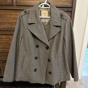 Old navy gray wool pea coat